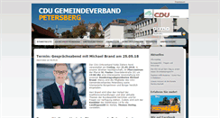 Desktop Screenshot of cdu-petersberg.de
