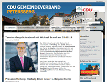 Tablet Screenshot of cdu-petersberg.de
